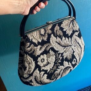 Vintage Carpet Tapestry Bag